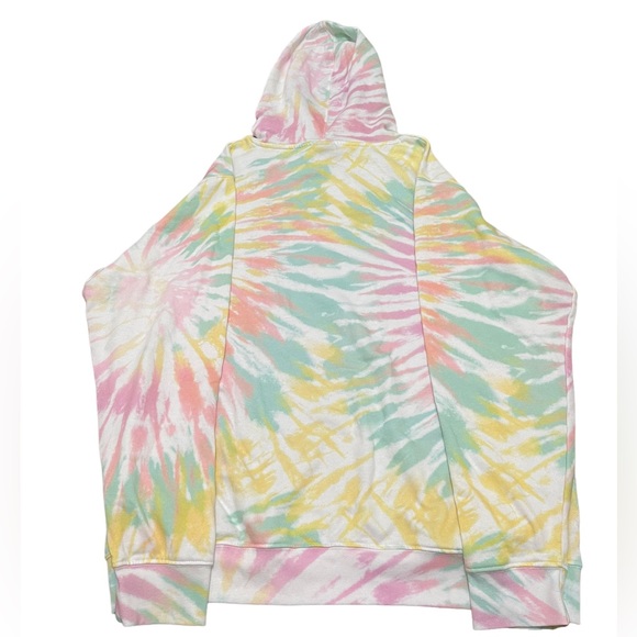 Grateful Dead Tie Dye Pink Green Yellow Men’s Hoodie Crewneck Drawstring Sz XL - Picture 5 of 6